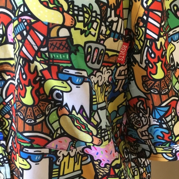 RSVLTS The Roosevelts Dare Mighty Things Darty in the USA Casual Button Shirt - Picture 6 of 14